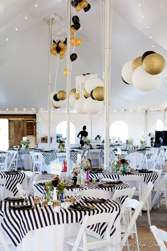 Black White And Gold Rustic Chic Wedding