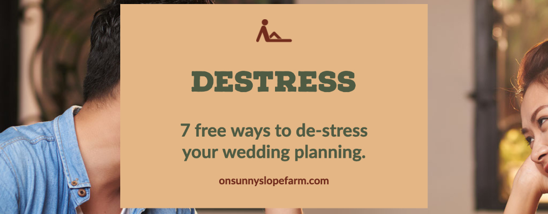 Destress your wedding planning
