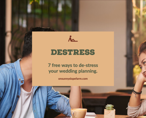 Destress your wedding planning